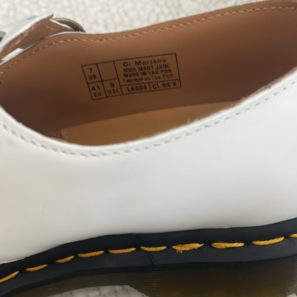 COPY - White Dr. Martens Mary Jane’s size US 9 UK 7 - Picture 6 of 6